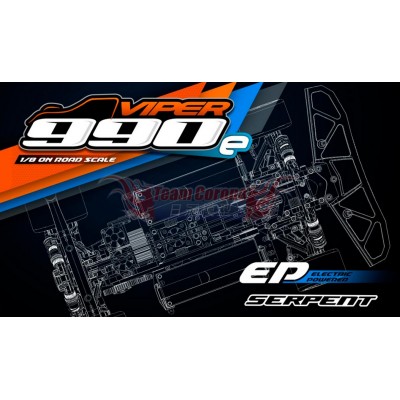 Serpent Viper 990E 4wd 1/8 Electric On-road Car kit  904006